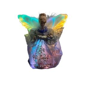 Vintage Yuletide Traditions, Christmas Fiber Optic Angel/Tree Topper WORKS